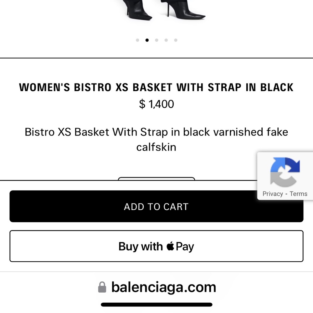 100% authentic BALENCIAGA XS BISTRO BAG BLACK CURRENT RETAIL $1400 - Picture 4 of 8